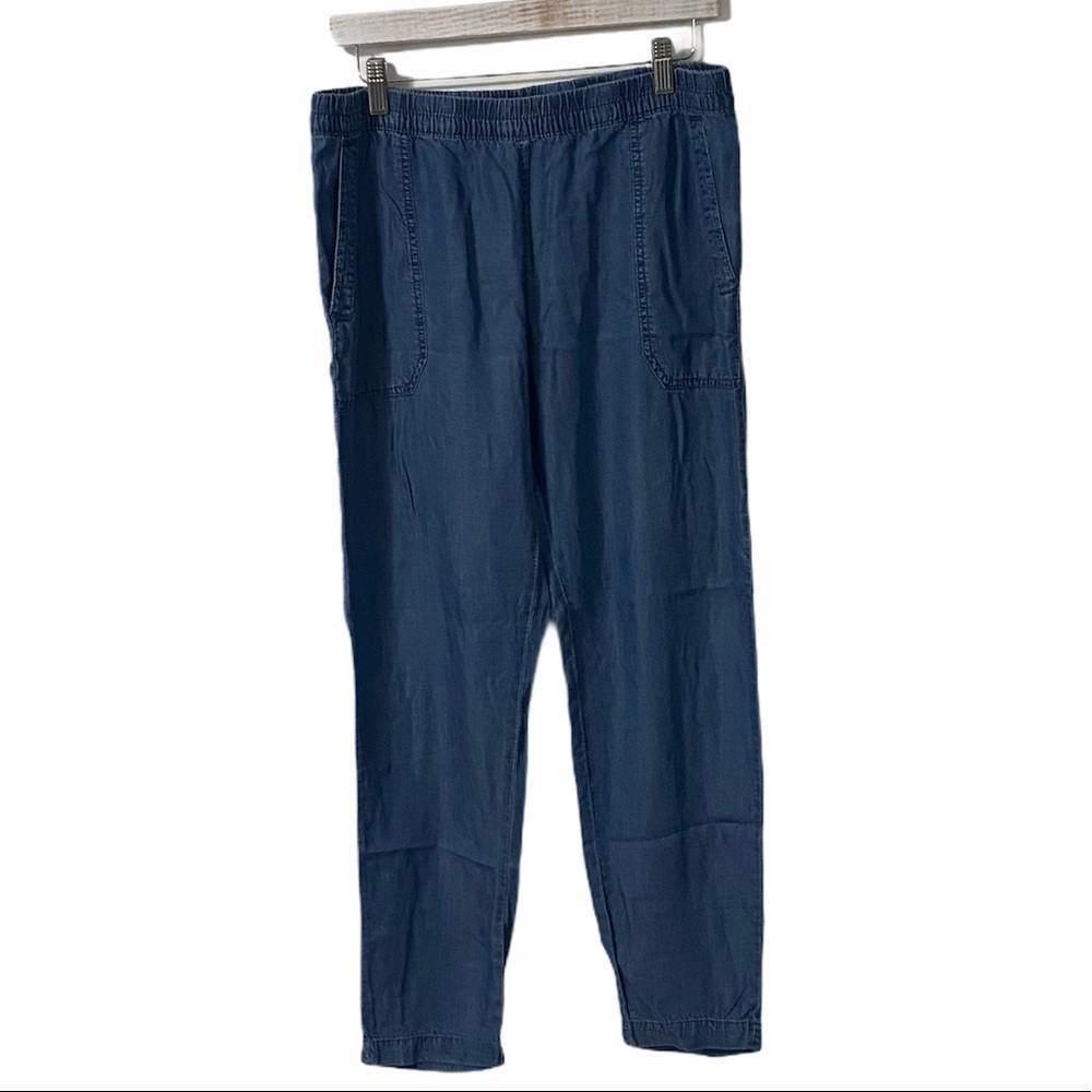Joe Fresh Blue Faux Denim Joggers